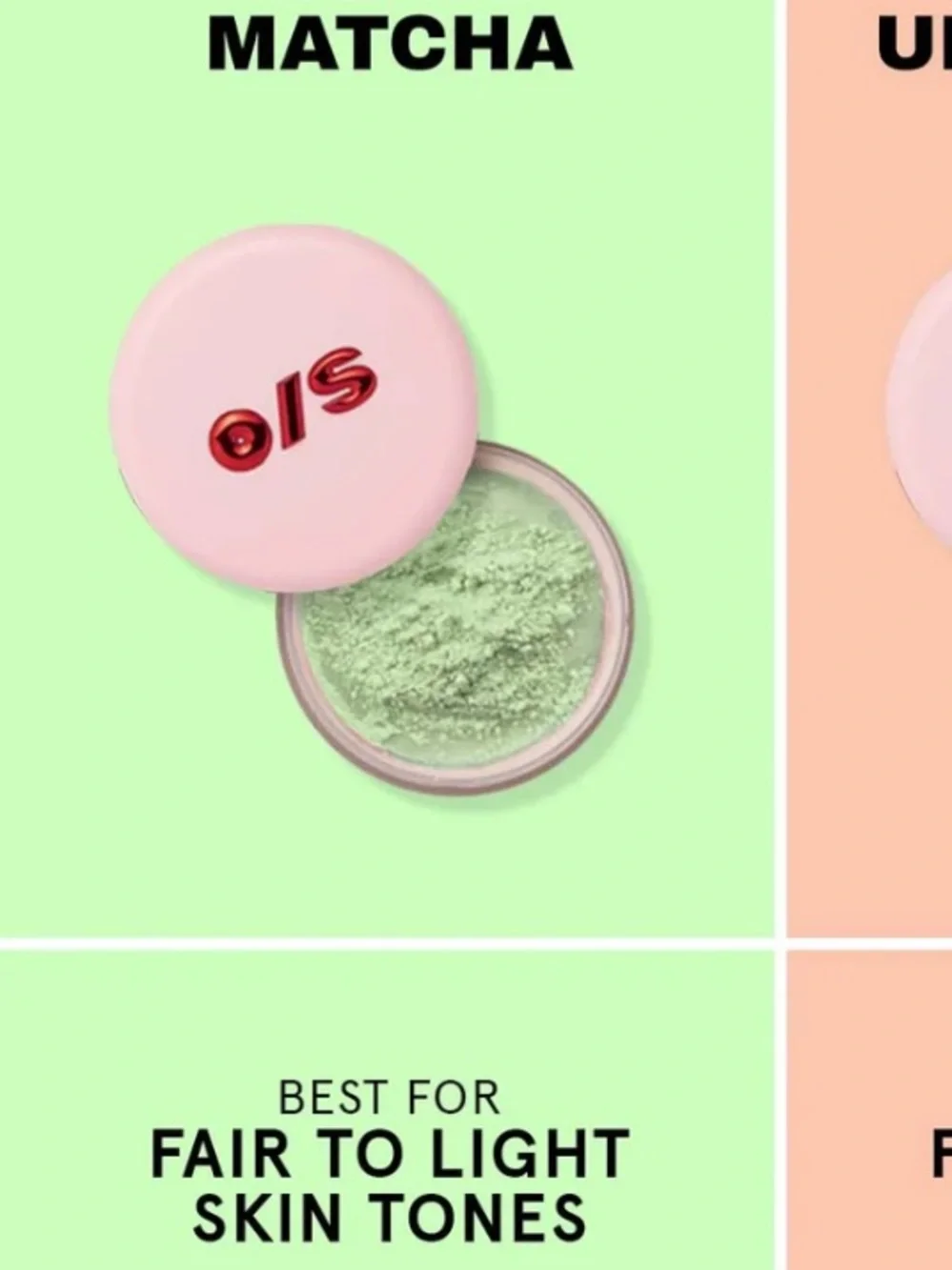 ONE/SIZE Matcha Blurring Setting Powder— Soft Green & Neutral Warm Tones